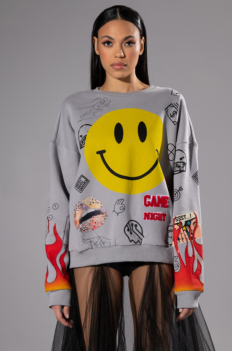 HAPPIER THAN EVER CREWNECK SWEATSHIRT