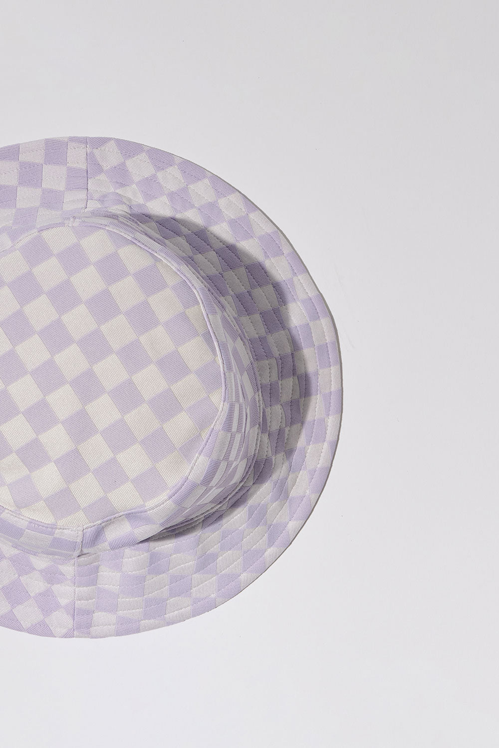 Jax Checkered Bucket Hat - Purple Check