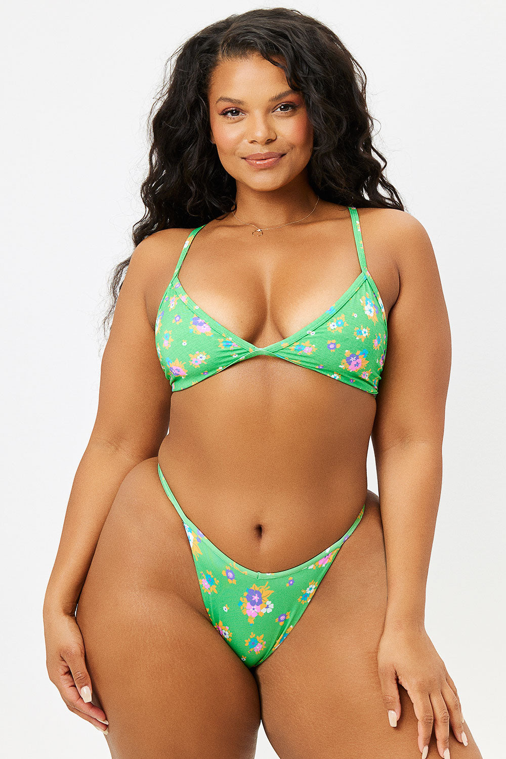 Binx Triangle Bikini Top - Meadow