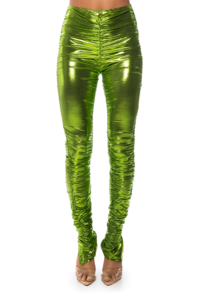 IN THE COSMOS METALLIC RUCHED LEGGING