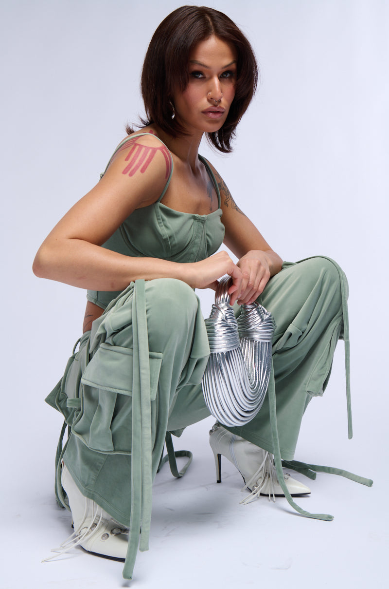 OLIVIA WIDE LEG CARGO PANTS