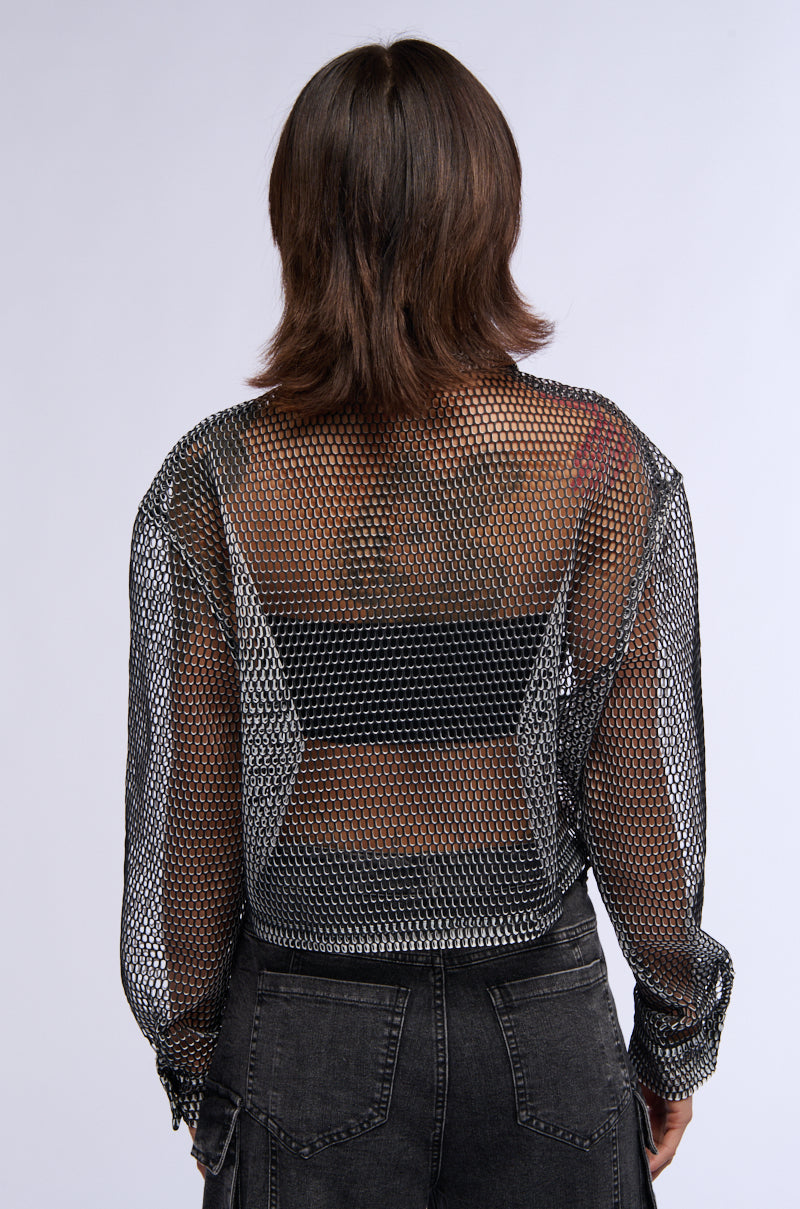 ALL THAT MESH BOMBER JACKET