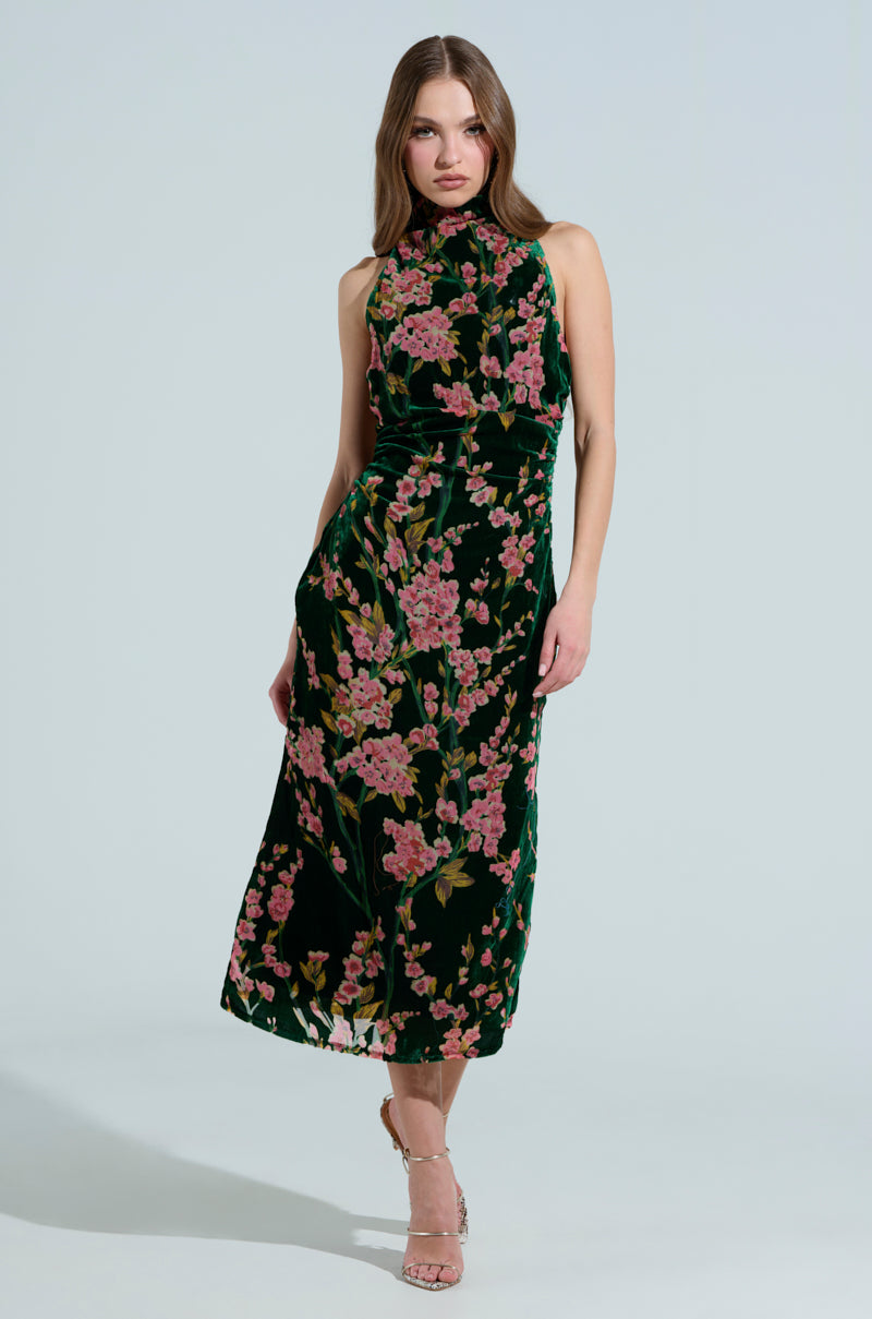 IRIS FLORAL DRESS