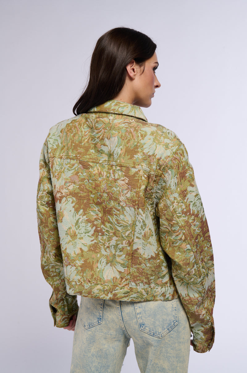 BROCADE TAPESTRY BOMBER JACKET