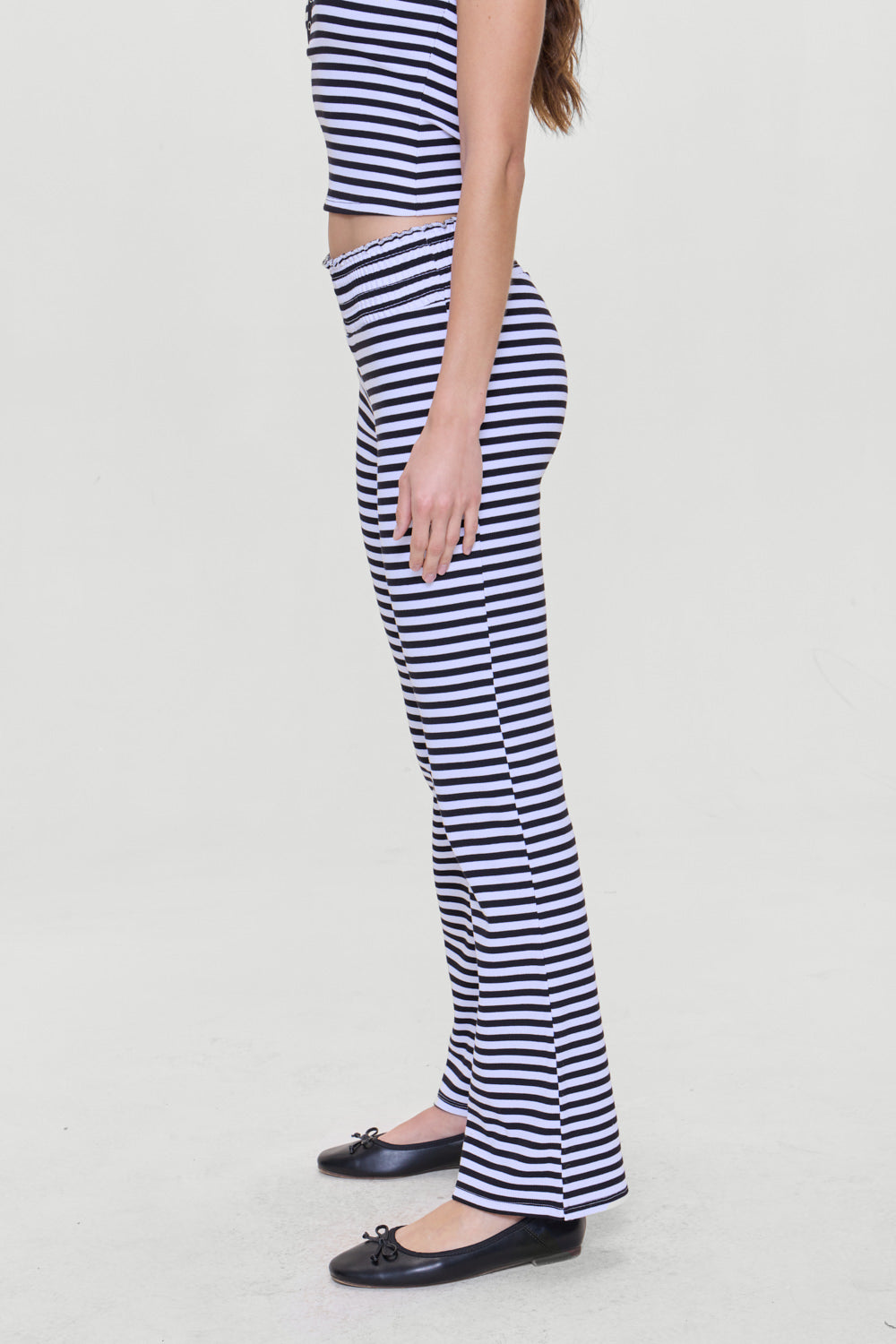 Bambi Striped Flare Pants - Silhouette Stripe