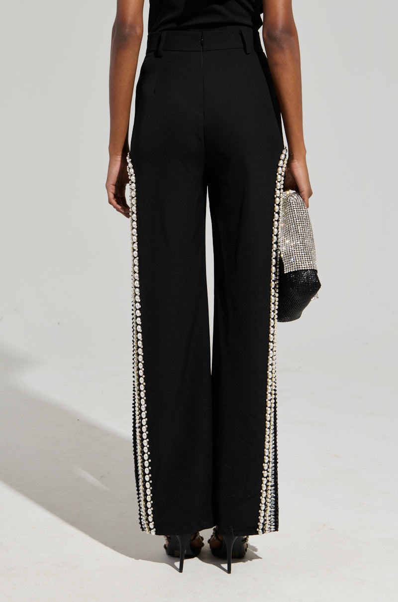 LUXURIOUS PANTS WITH SIDE SLITS