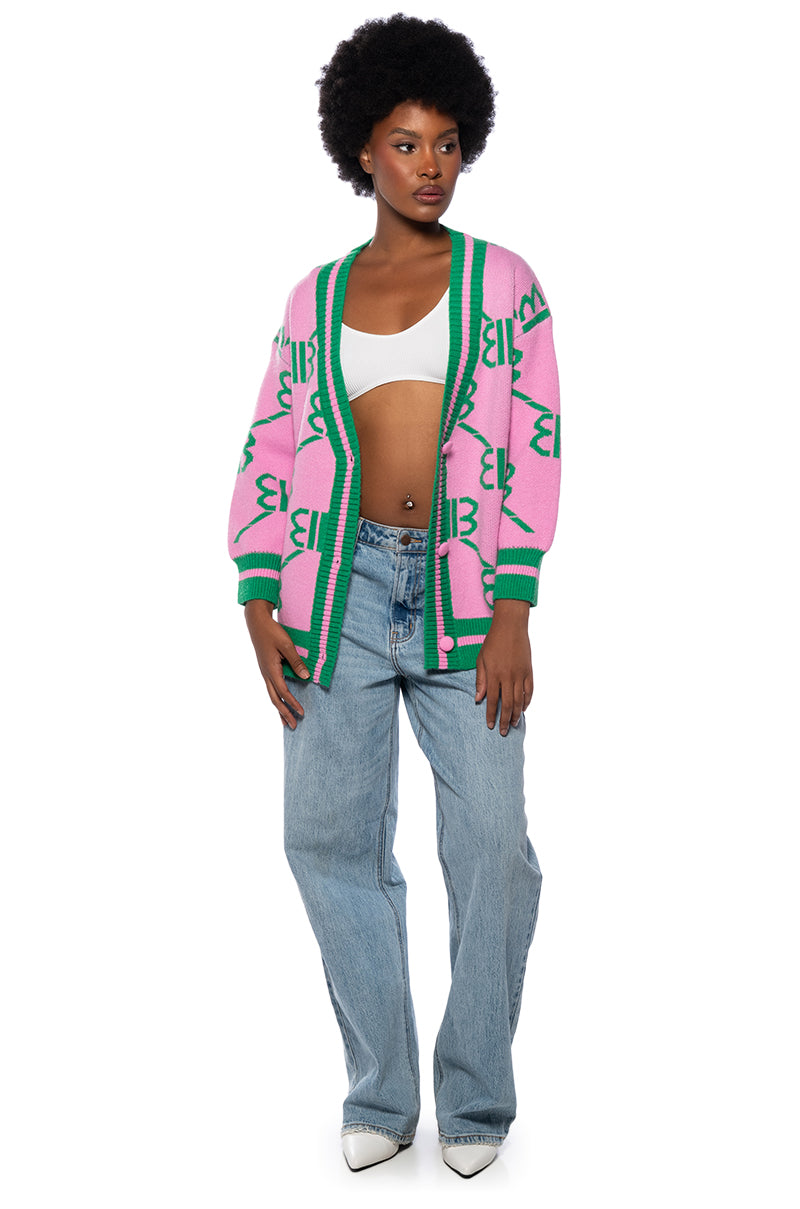 NEW MONEY OVERSIZED CARDIGAN