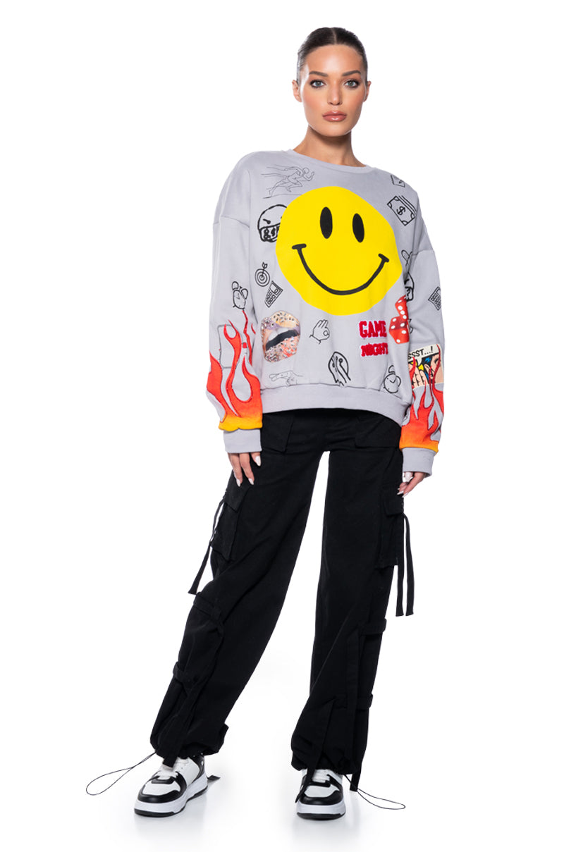 HAPPIER THAN EVER CREWNECK SWEATSHIRT