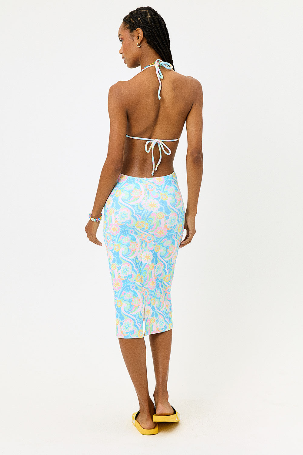 Benatar Terry Halter Dress - Sunshower