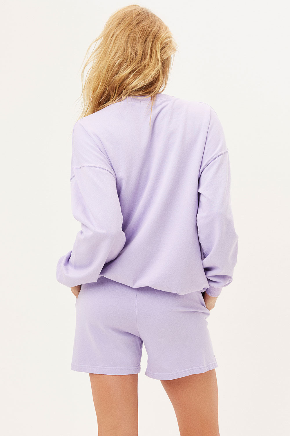 Bennie Oversized Crewneck Sweatshirt - Lilac