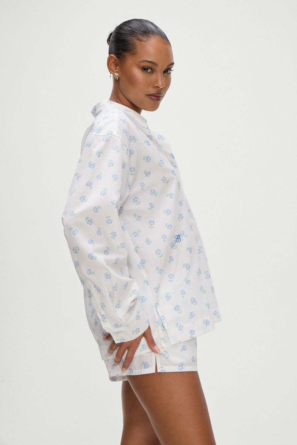 Ralph Long Sleeve Sleep Shirt - Periwinkle