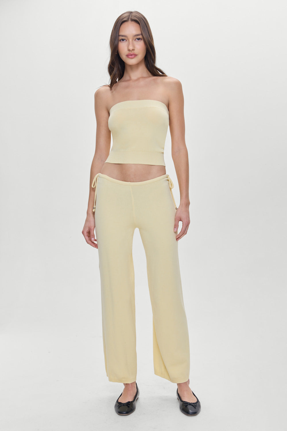 Breeze Low Rise Knit Pants - Buttercup