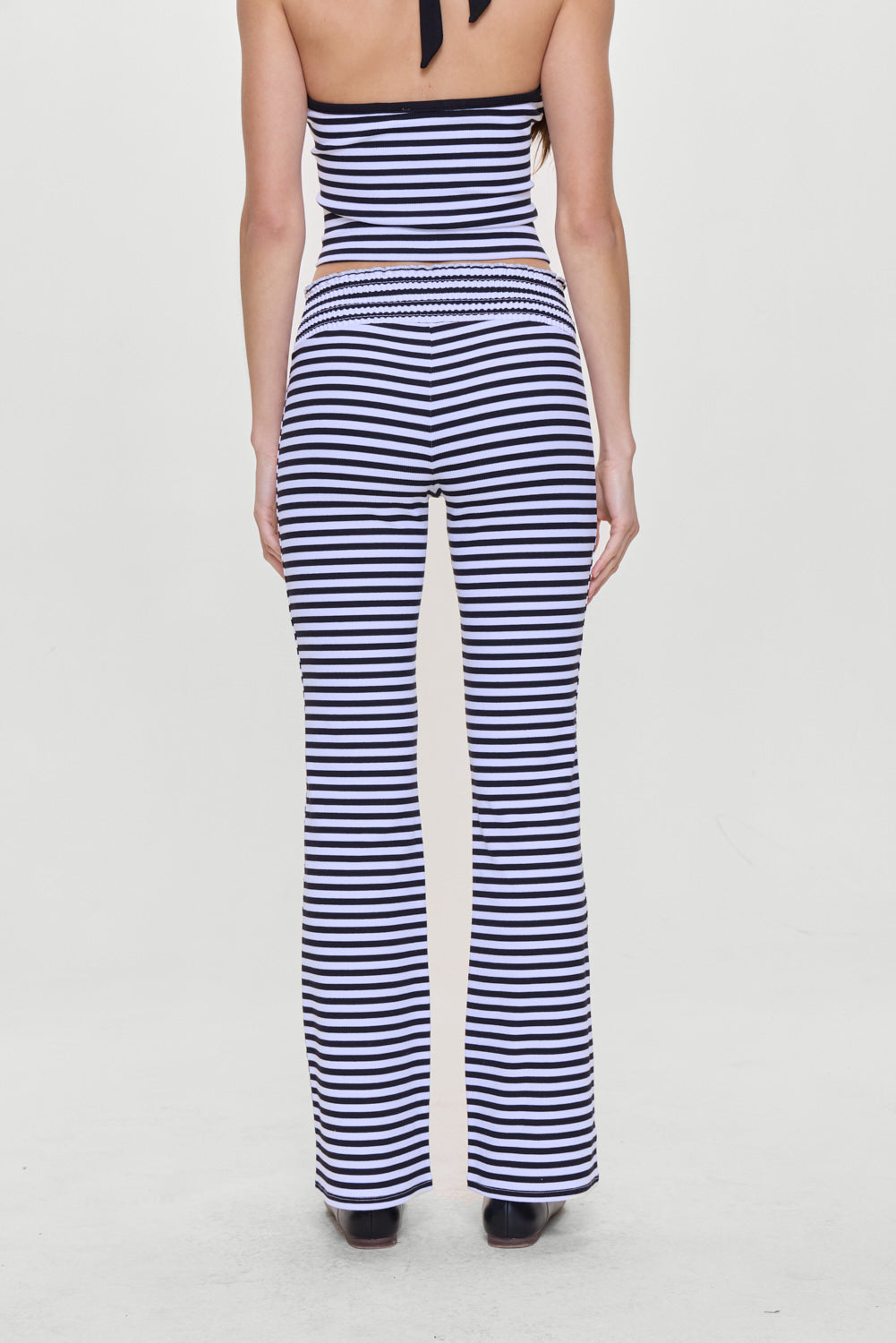 Bambi Striped Flare Pants - Silhouette Stripe