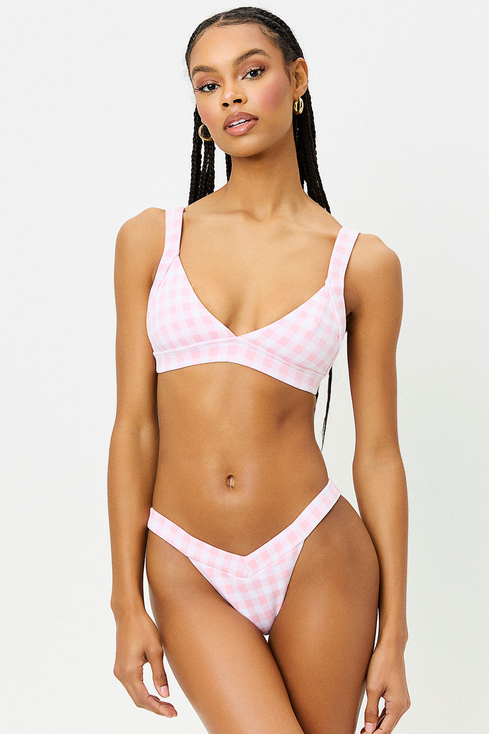 Grace Cheeky Bikini Bottom - Pink Picnic