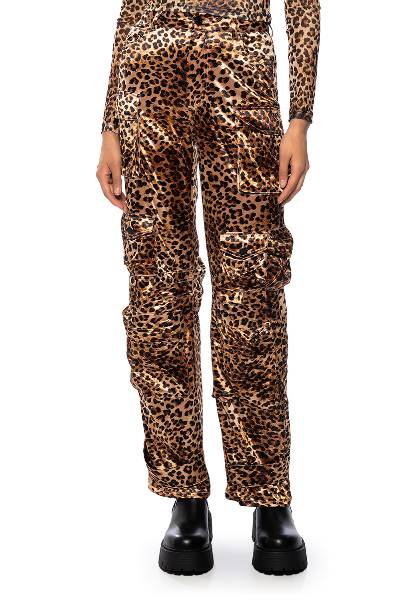 ANIMAL INSTINCT SATIN CARGO PANT