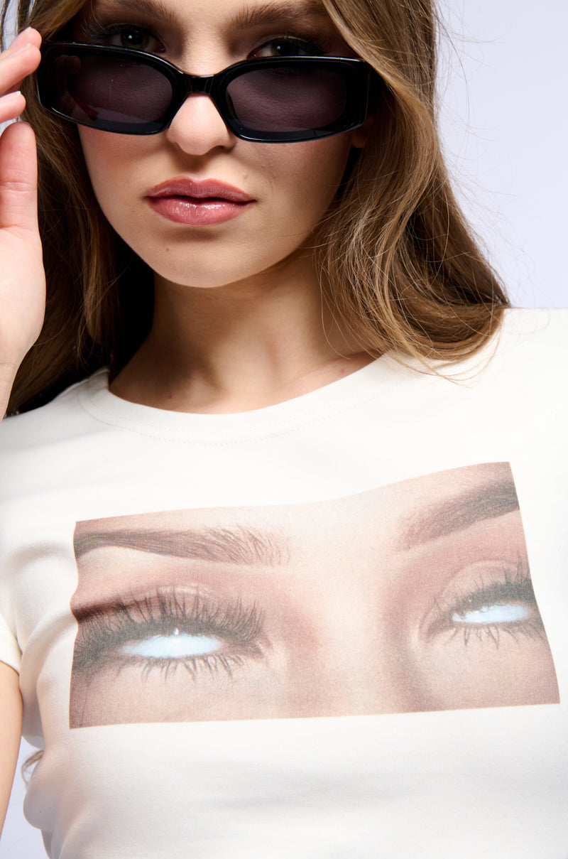 EYE ROLL SHORT SLEEVE GRAPHIC TEE