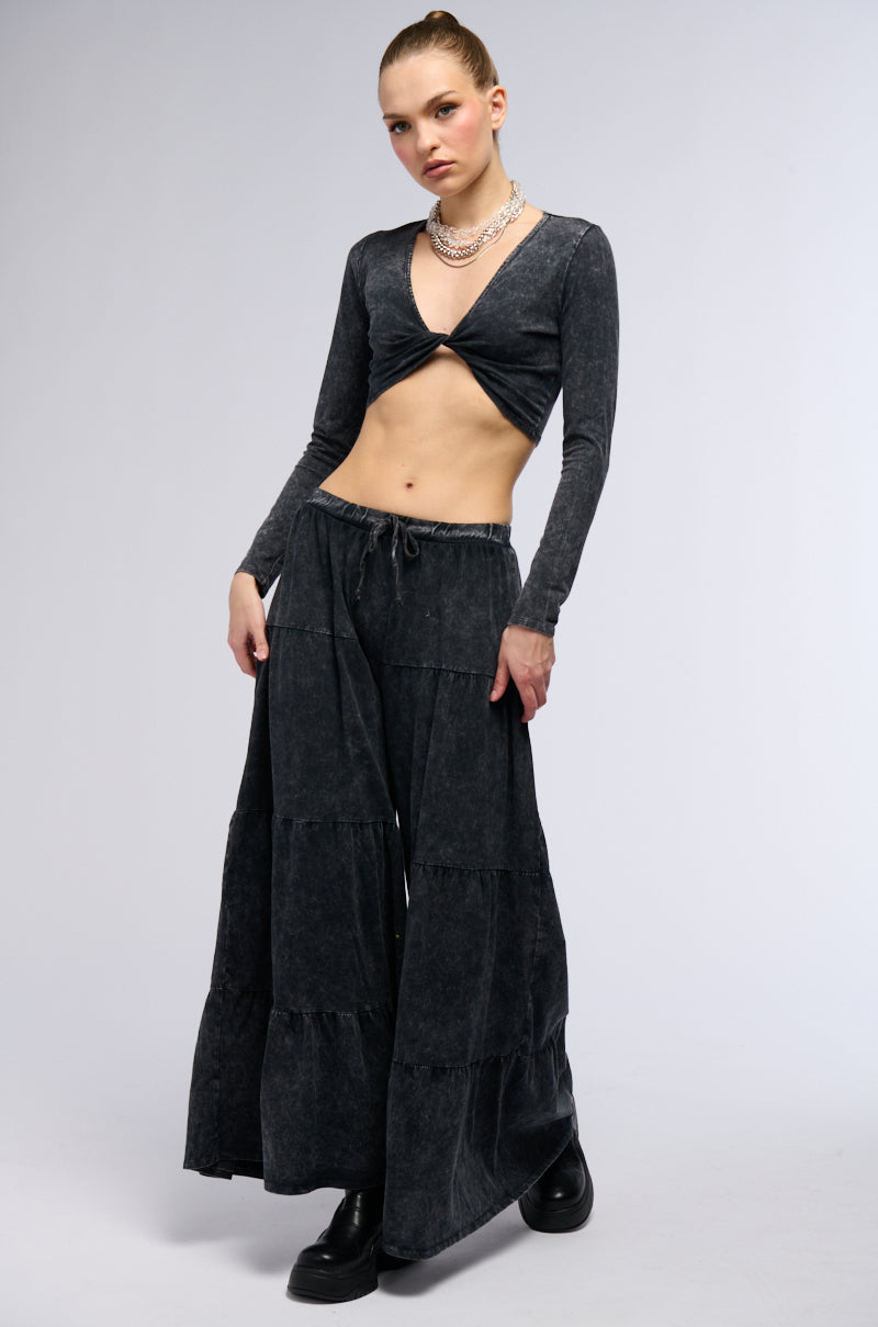 TAYA WASHED WIDE LEG PANT