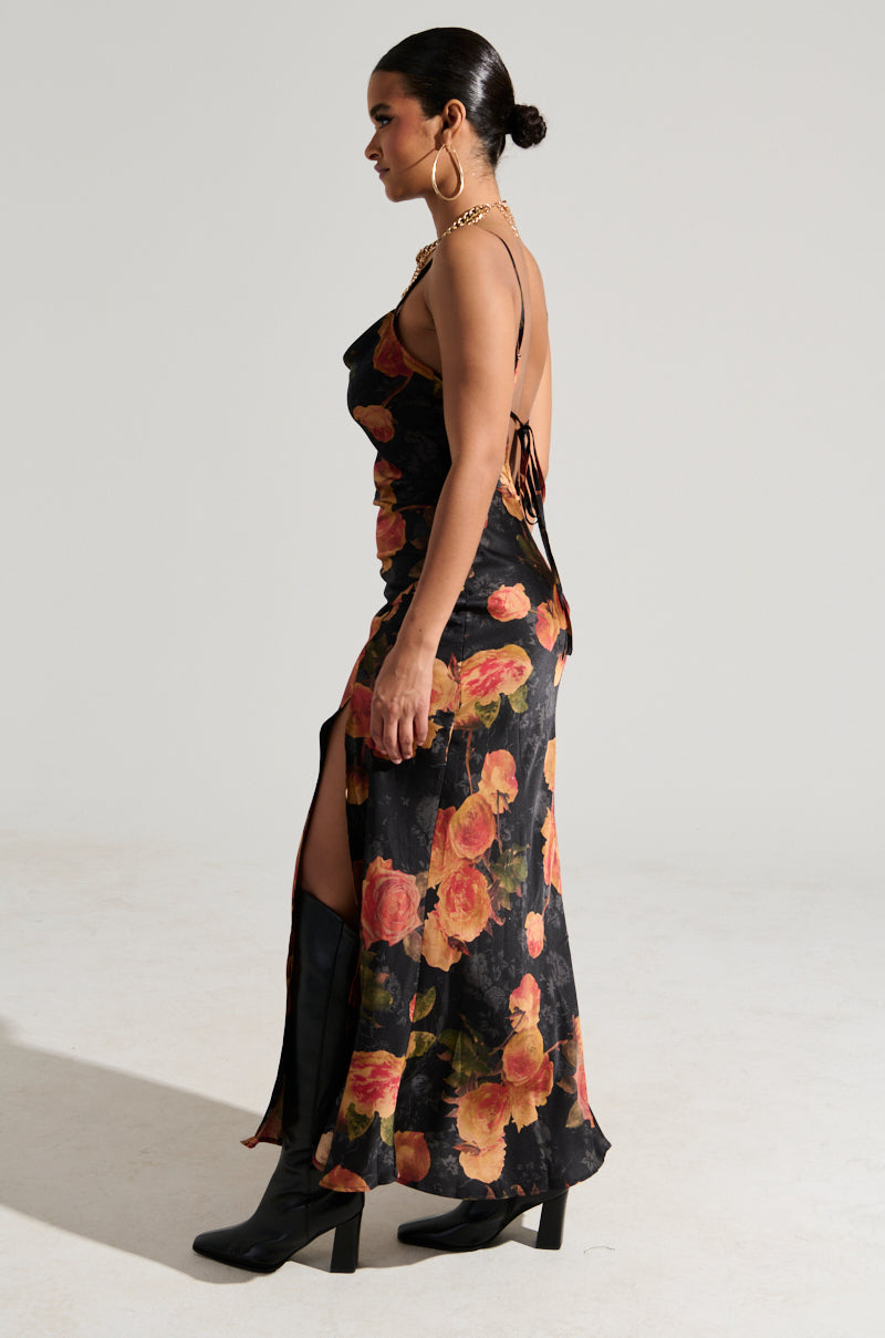 FLIRTY FLORAL MAXI DRESS