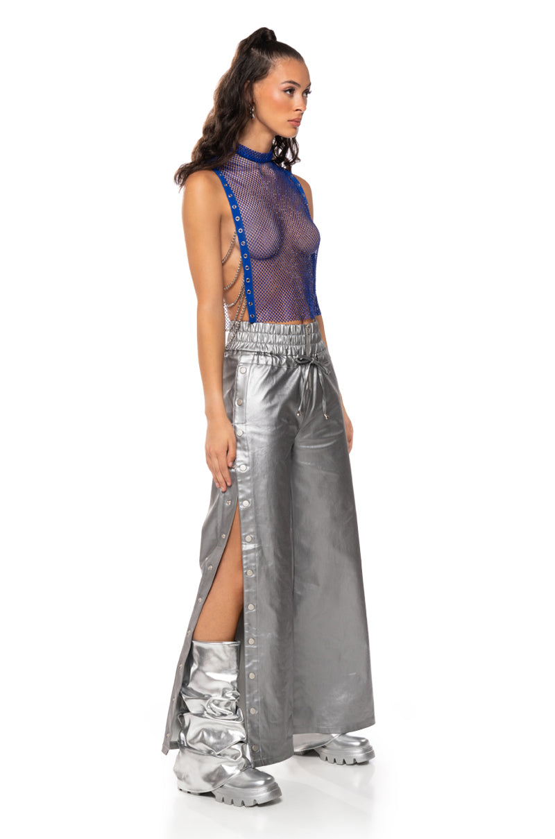 CONSTELLATION WIDE LEG SNAP PANTS