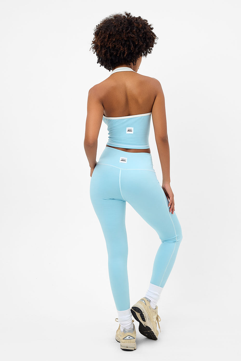 Lively Halter Sports Bra - Baby Blue