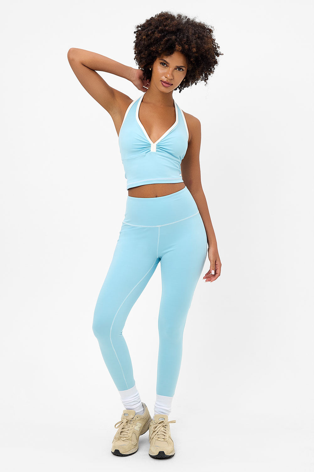 Lively High Waist Legging - Baby Blue