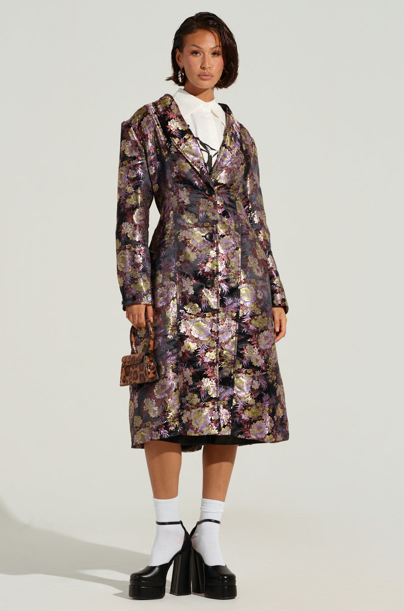 COSMO BROCADE TRENCH