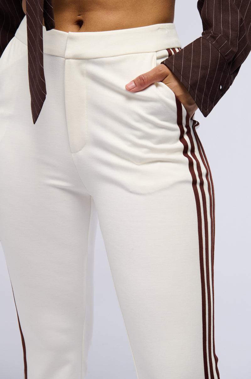 TYPE OF LOVE FLARE TROUSER WITH SIDE STRIPES