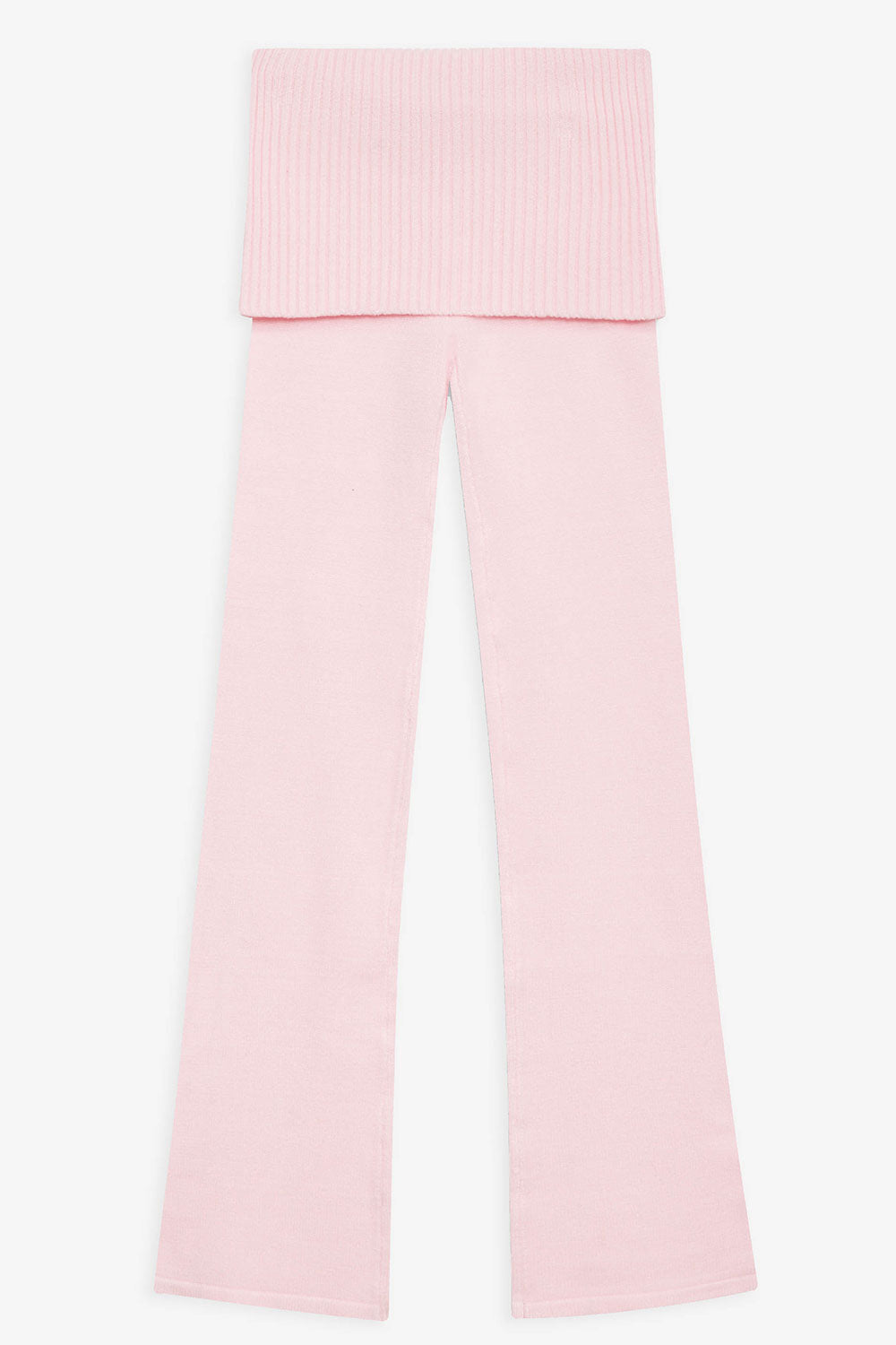 Mason Cloud Knit Flare Pant - Rose Quartz