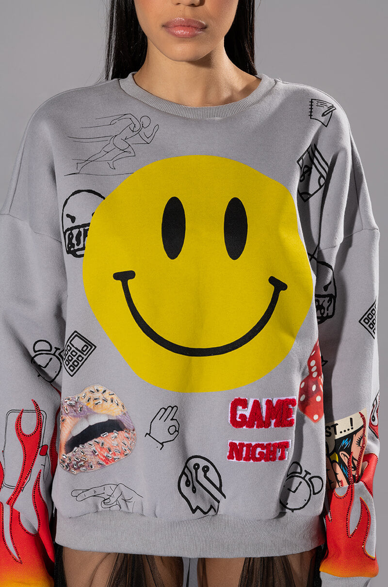 HAPPIER THAN EVER CREWNECK SWEATSHIRT