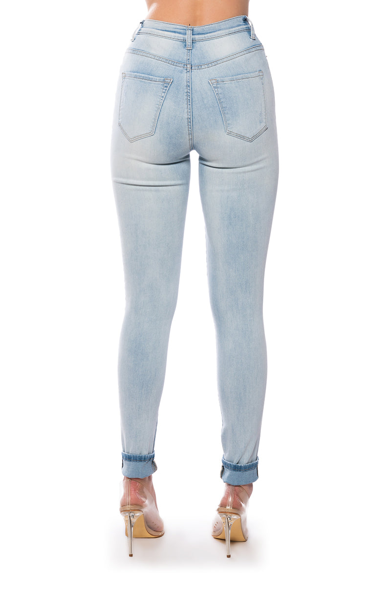 FLEX-FIT HIGH WAISTED SUPER STRETCHY SKINNY JEANS