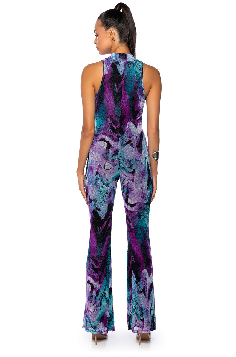 BREATHE ME IN HIGH NECK SLEEVELESS JUMPSUIT