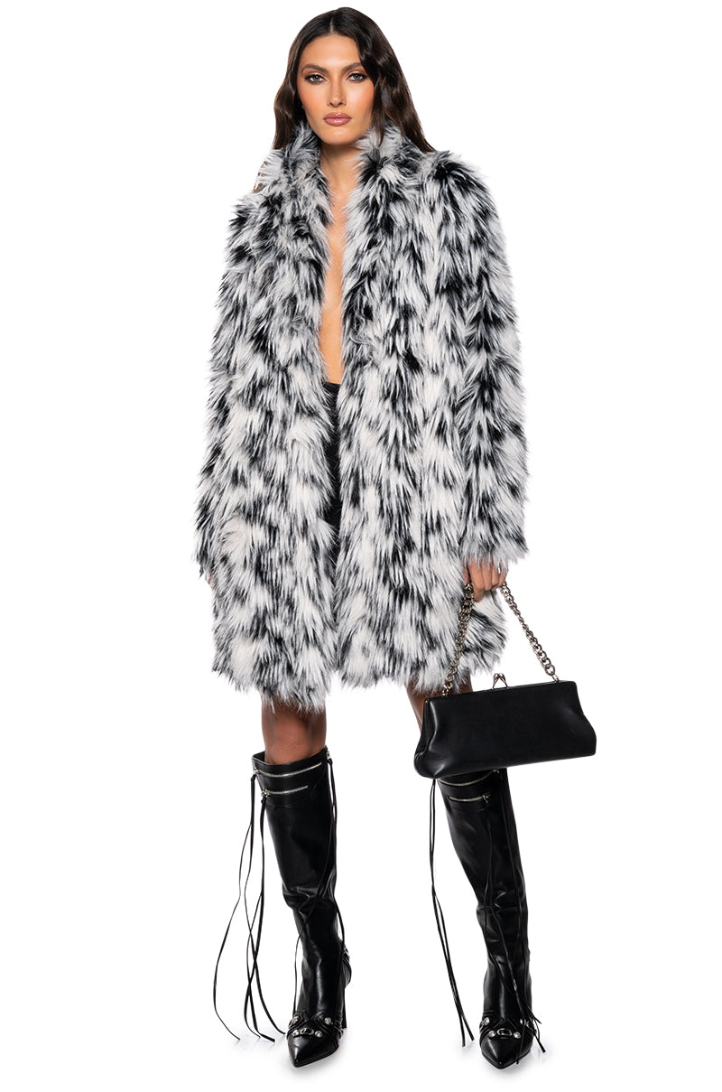 INTERSTELLAR MULTI FAUX FUR JACKET