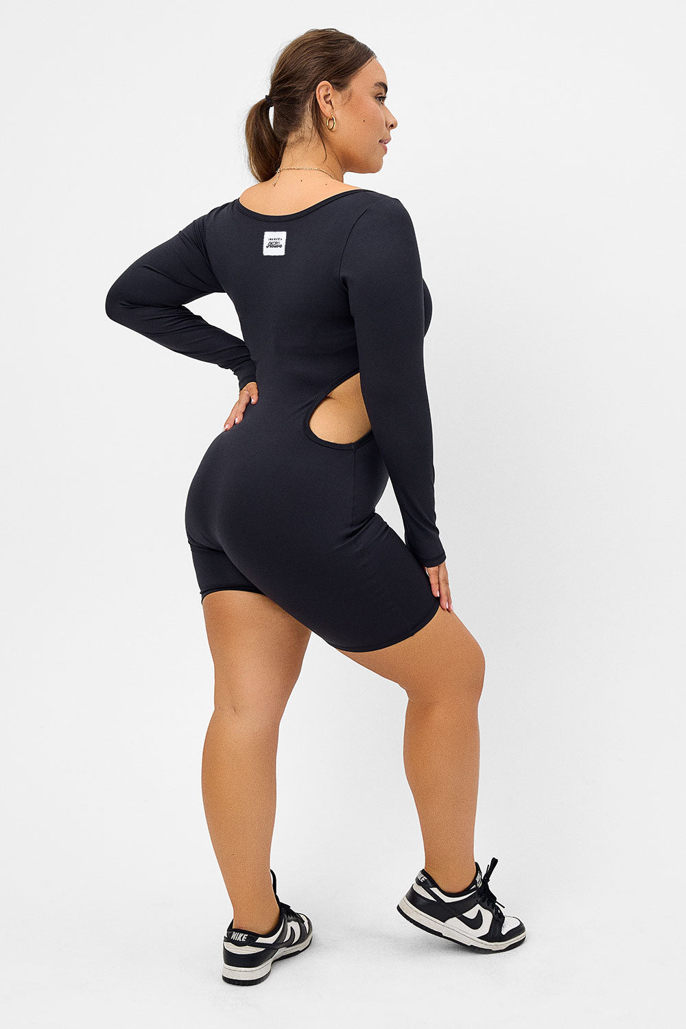 Felix Long Sleeve Bodysuit - Black