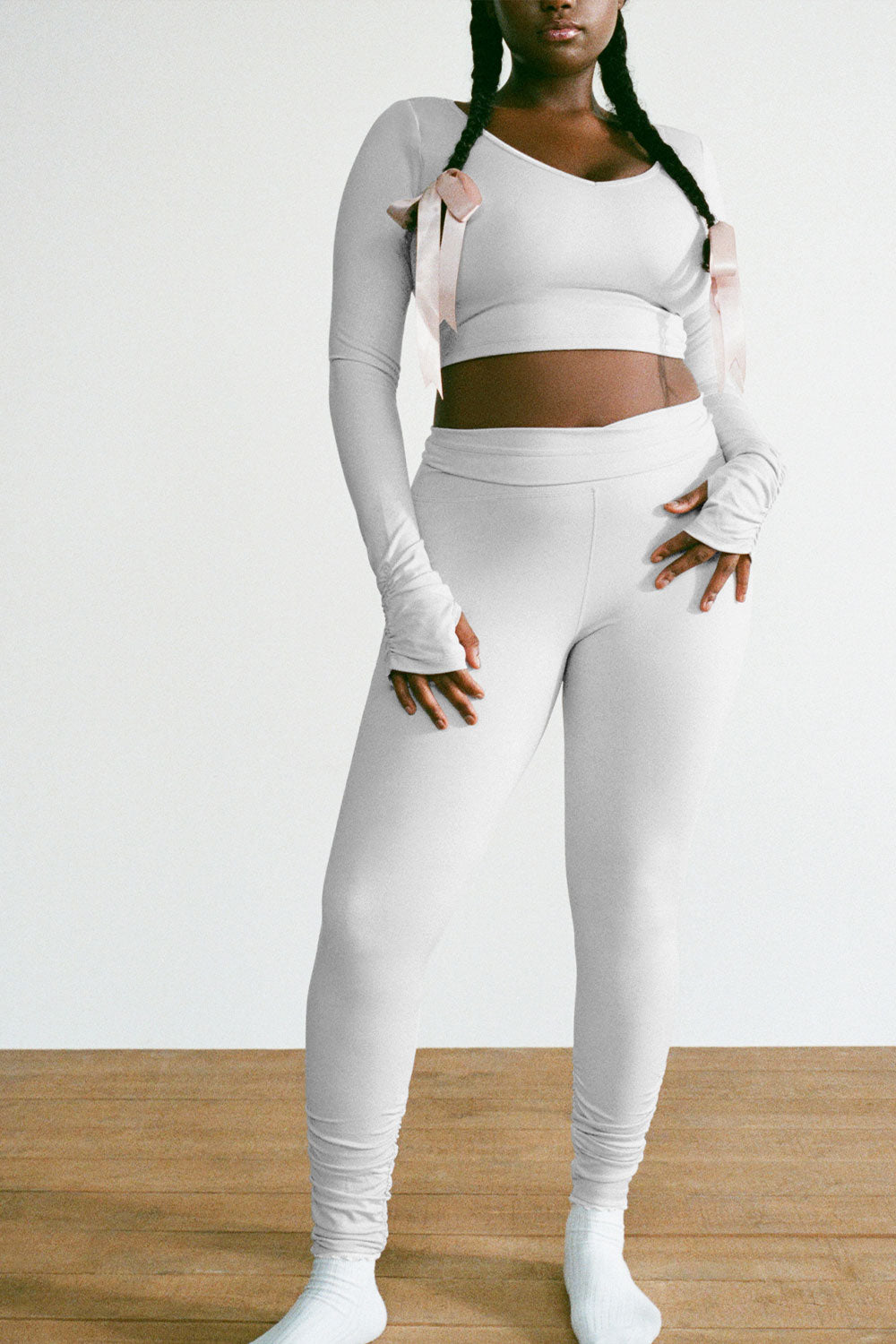 Pointe High Waist Legging - Icy Gray