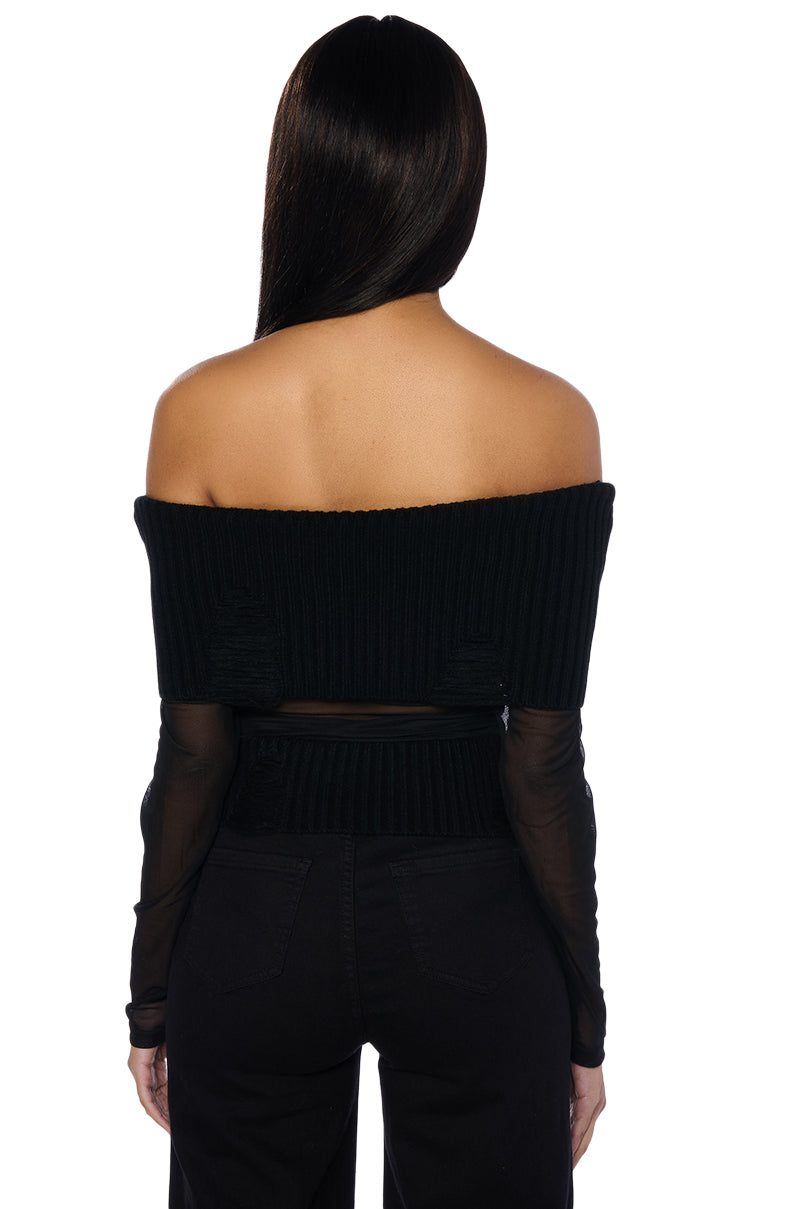 YOUR NEW TYPE OFF THE SHOULDER SWEATER