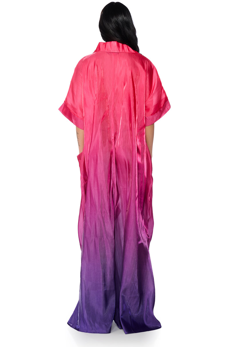 ISLA OMBRE OVERSIZED SATIN JUMPSUIT