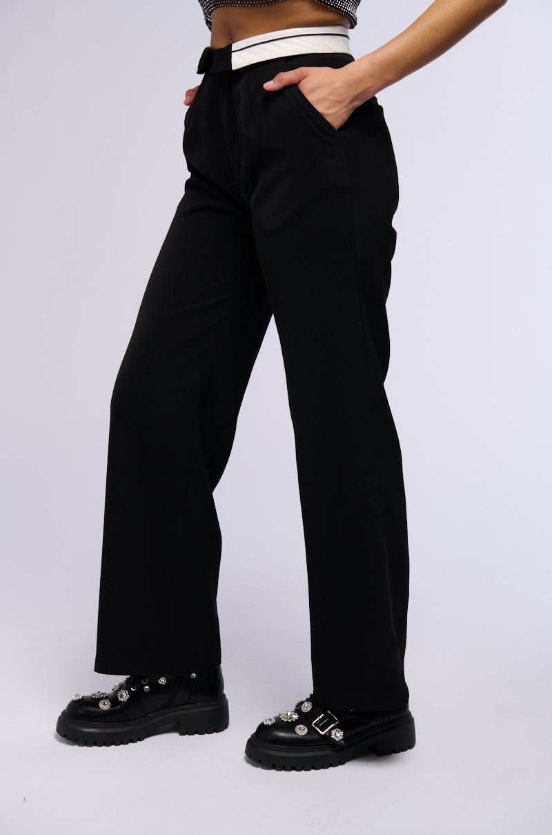 PLAY NICE FOLD OVER WAIST TROUSER