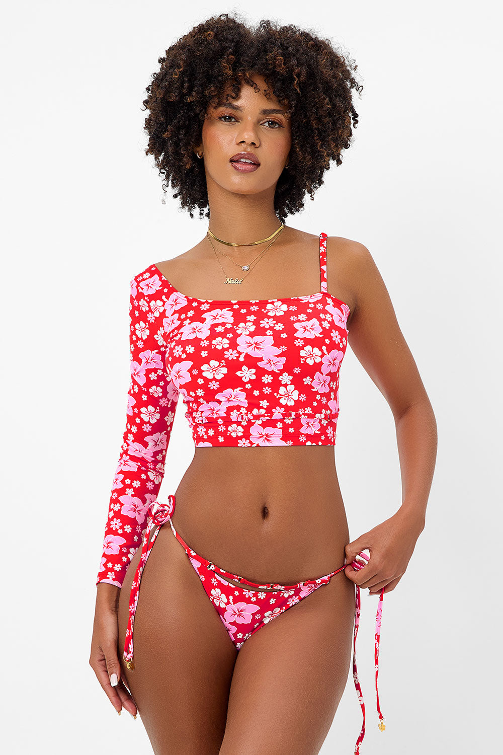 Keira Floral Cheeky Bikini Bottom - Coconut Girl