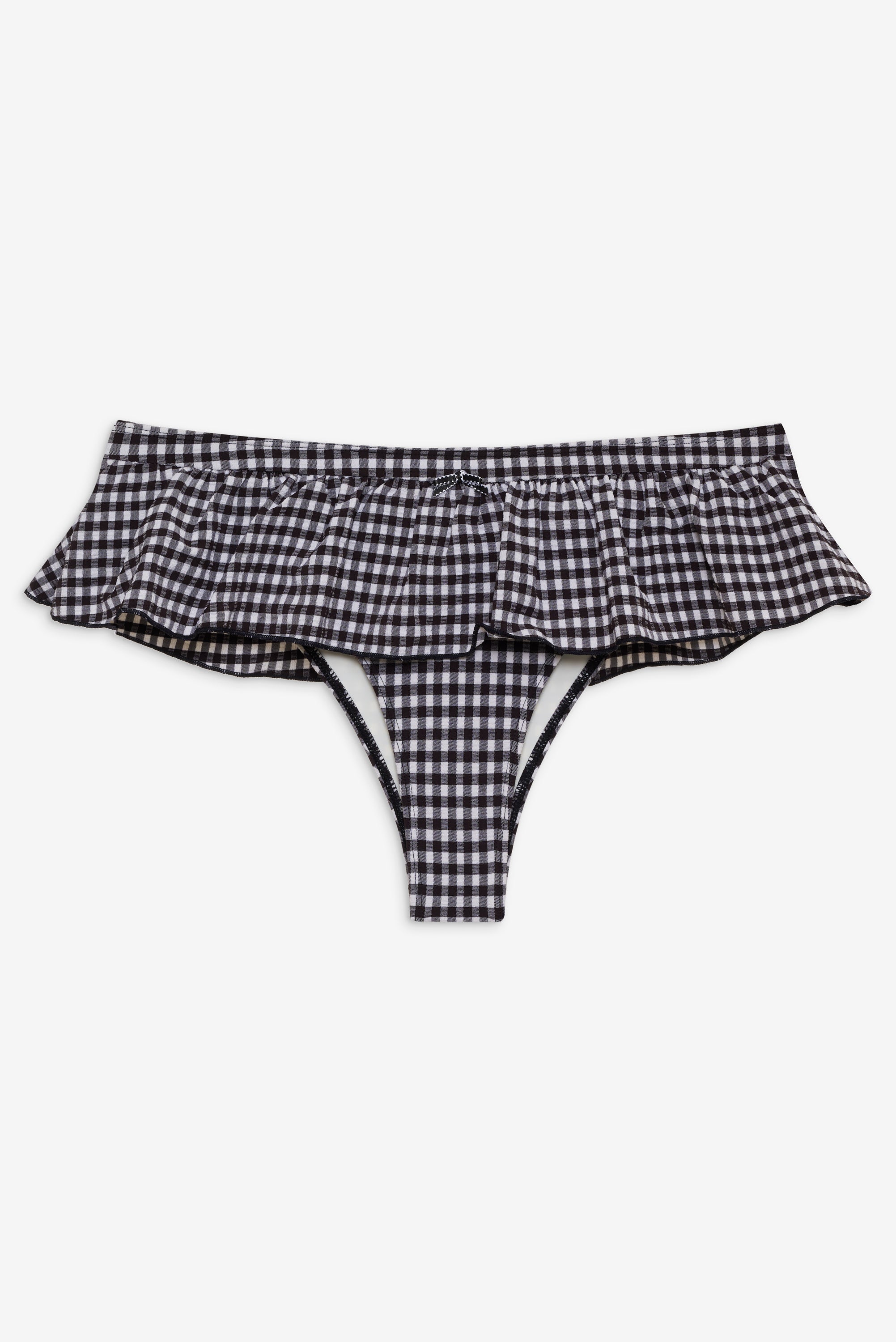 Augustine Gingham Swim Skirt - Blackberry Gingham