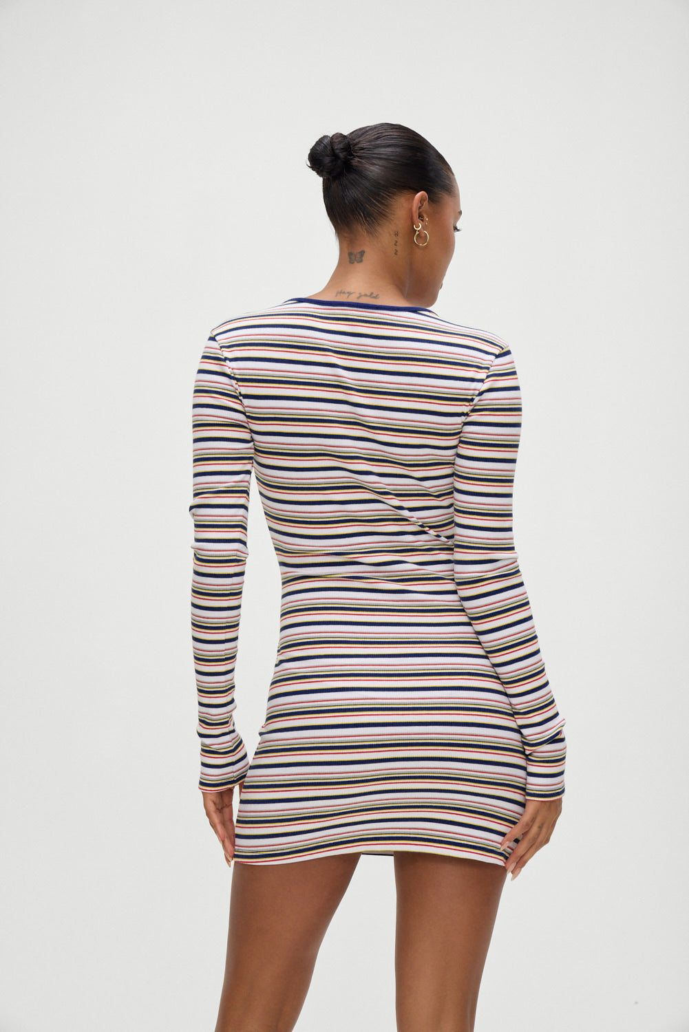 Chelsea Long Sleeve Mini Dress - Love Stripe