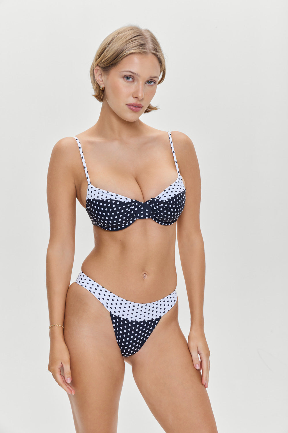 Savannah Underwire Bikini Top - Classic Polka Dot