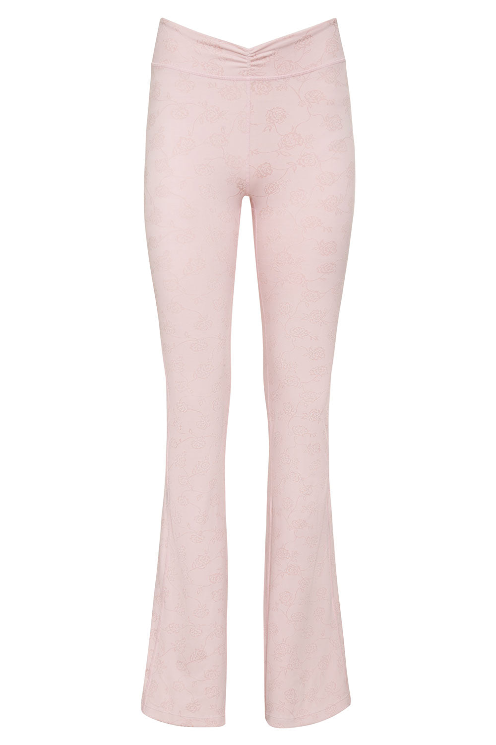 Clementine Low Waist Flare Legging - Pink Petals