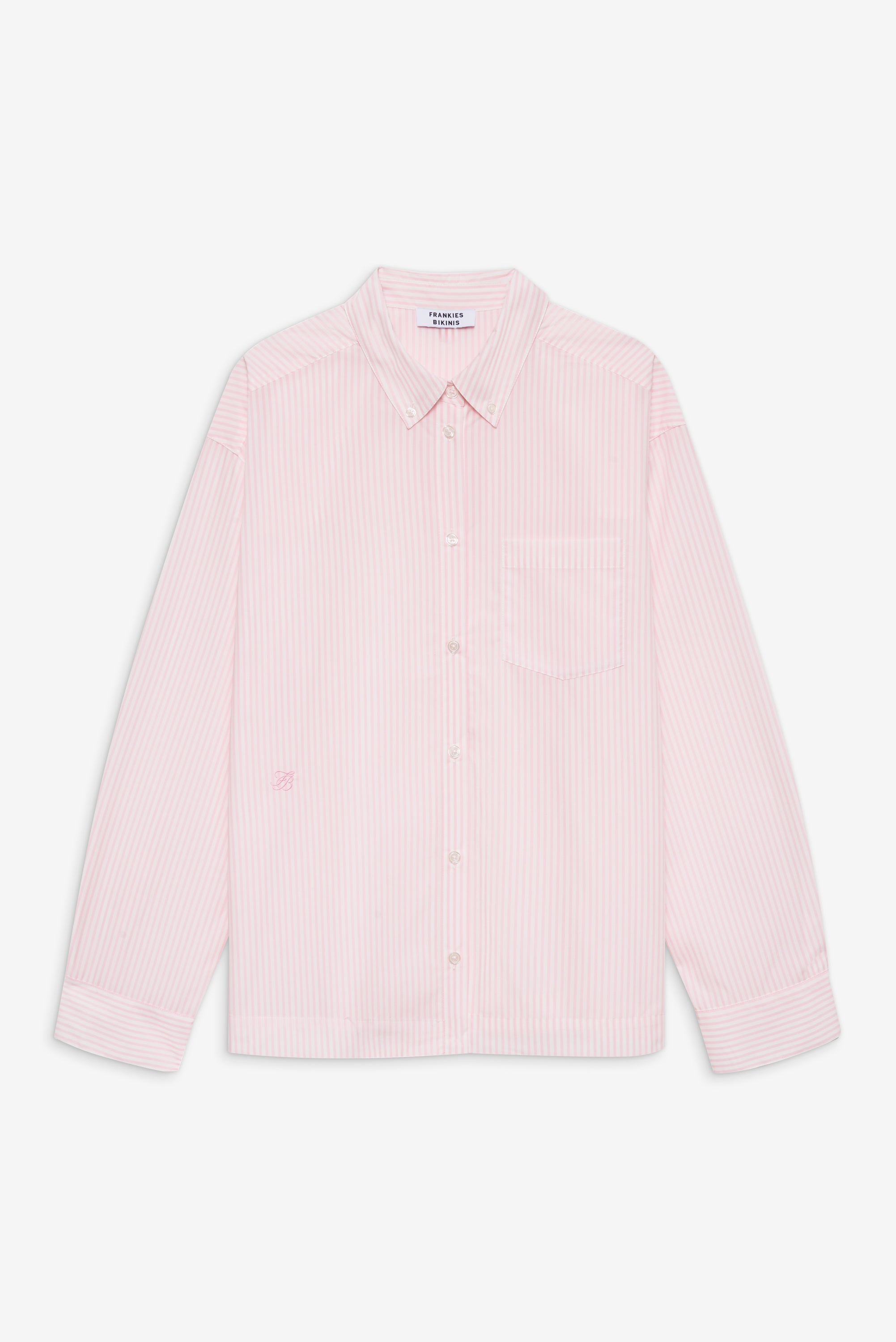 Ralph Long Sleeve Sleep Shirt - Pink Stripe