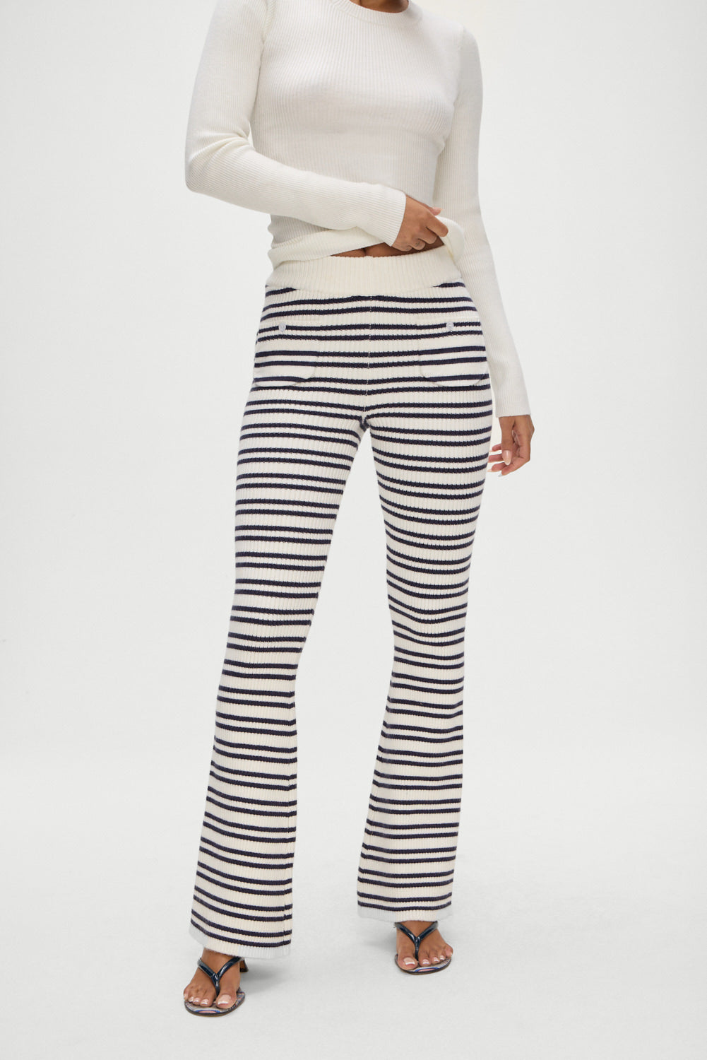 Camden Striped Knit Pants - Starlit Stripe