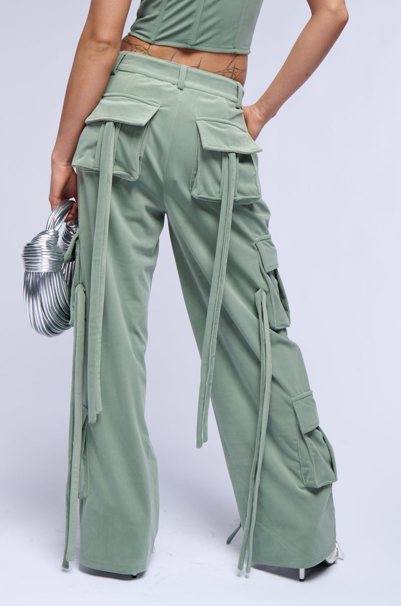 OLIVIA WIDE LEG CARGO PANTS