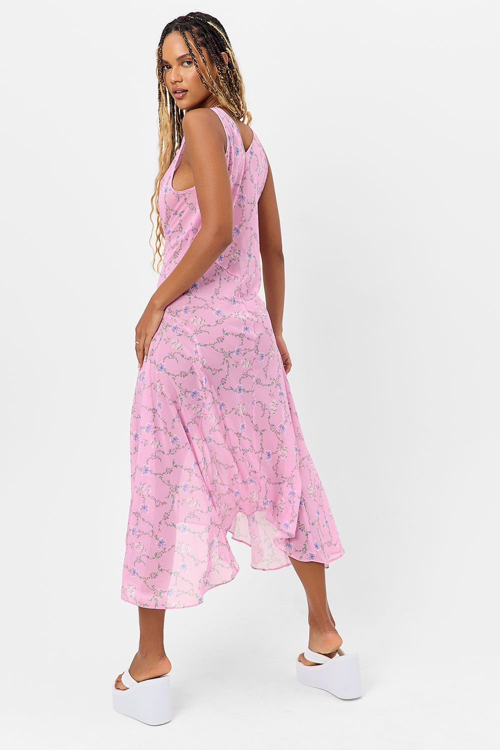 Molly Floral Chiffon Dress - Fairytale