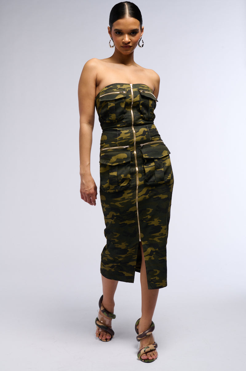 FOR THE GRAM CARGO MIDI DRESS