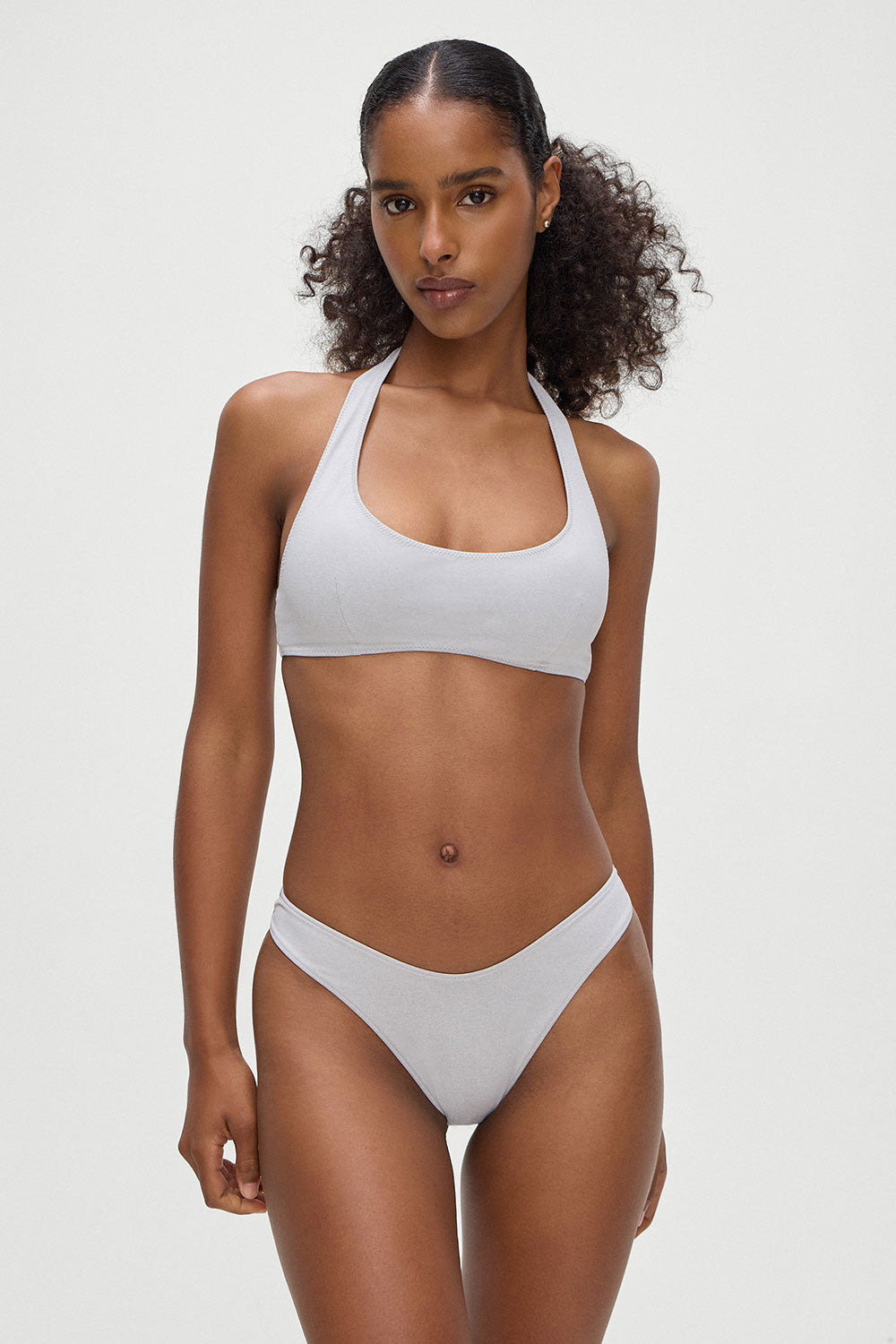 Skyler Bikini Top - Heather Grey