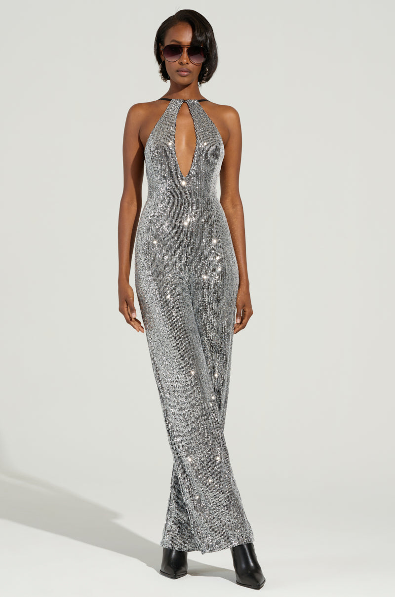 CAN'T MISS ME SEQUIN JUMPSUIT