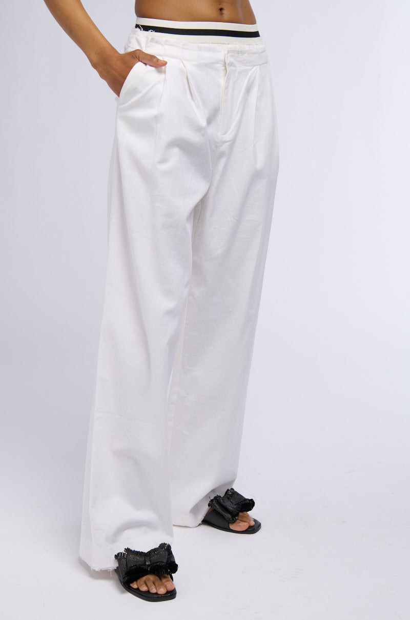 ALASTOR ELASTIC WAIST WIDE LEG TROUSER